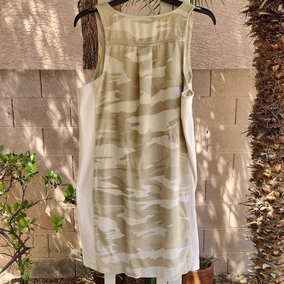 Splendid Size Large Cream Camoflauge Sleeveless Dress - Picture 5 of 5